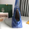 Goyard Chien Gris Pet Carrier Tote Coated Canvas bag blue
