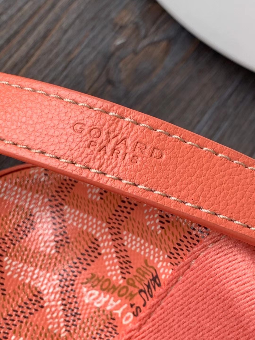GOYARD Goyardine Belharra PM Coral 1500814 |