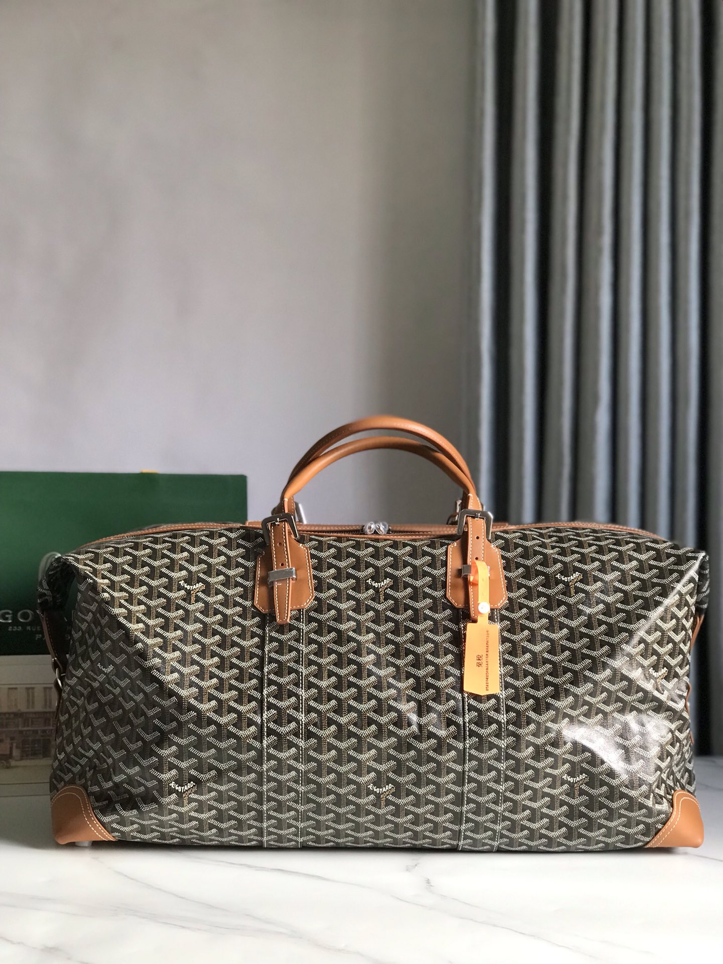 Goyard Sac Boeing 55 Duffle Handbag in Brown 98387
