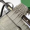 Goyard Matignon Crocodile Pattern Leather Top Handle Bag – gray
