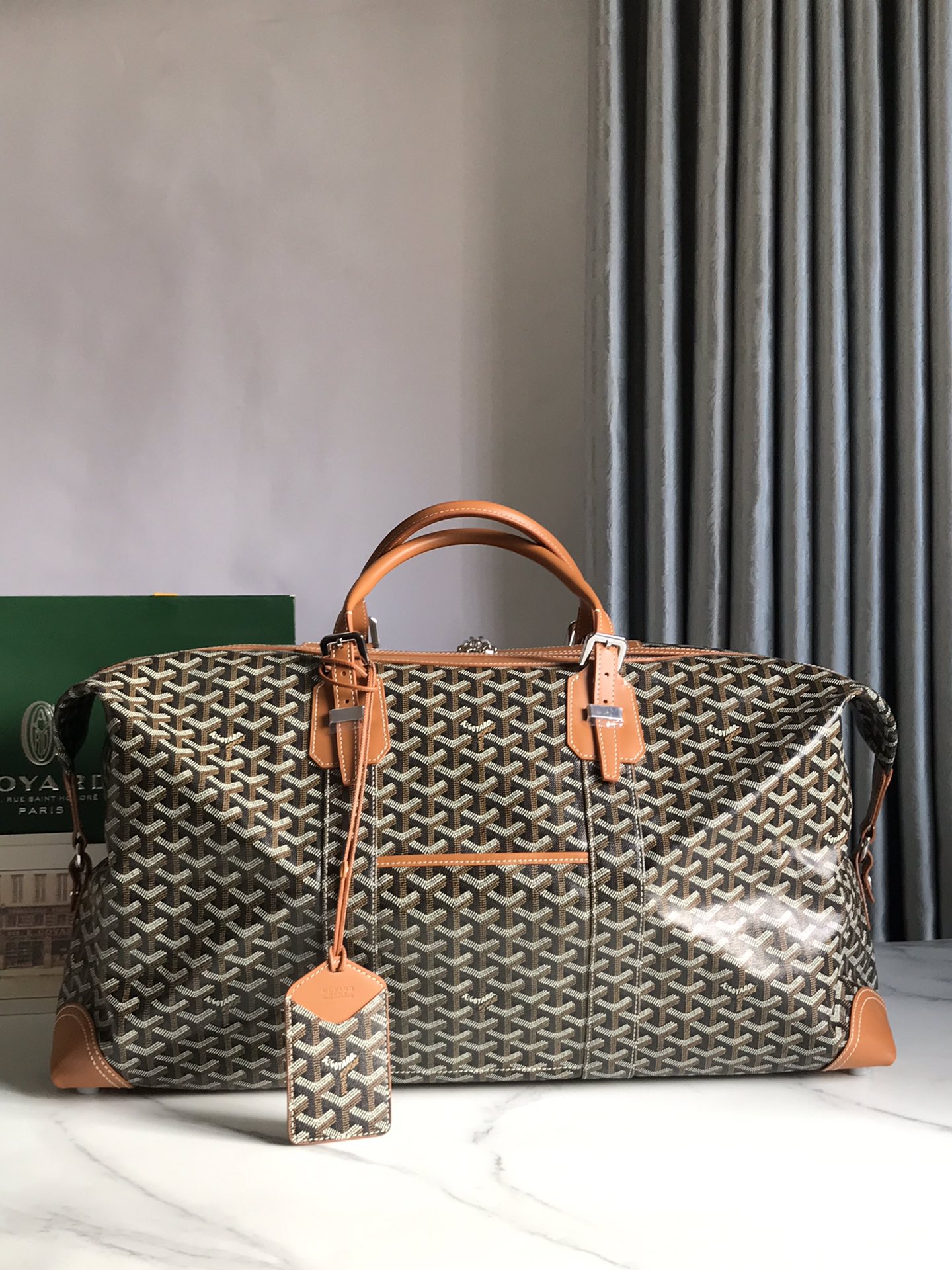 Goyard Sac Boeing 55 Duffle Handbag in Brown 98387