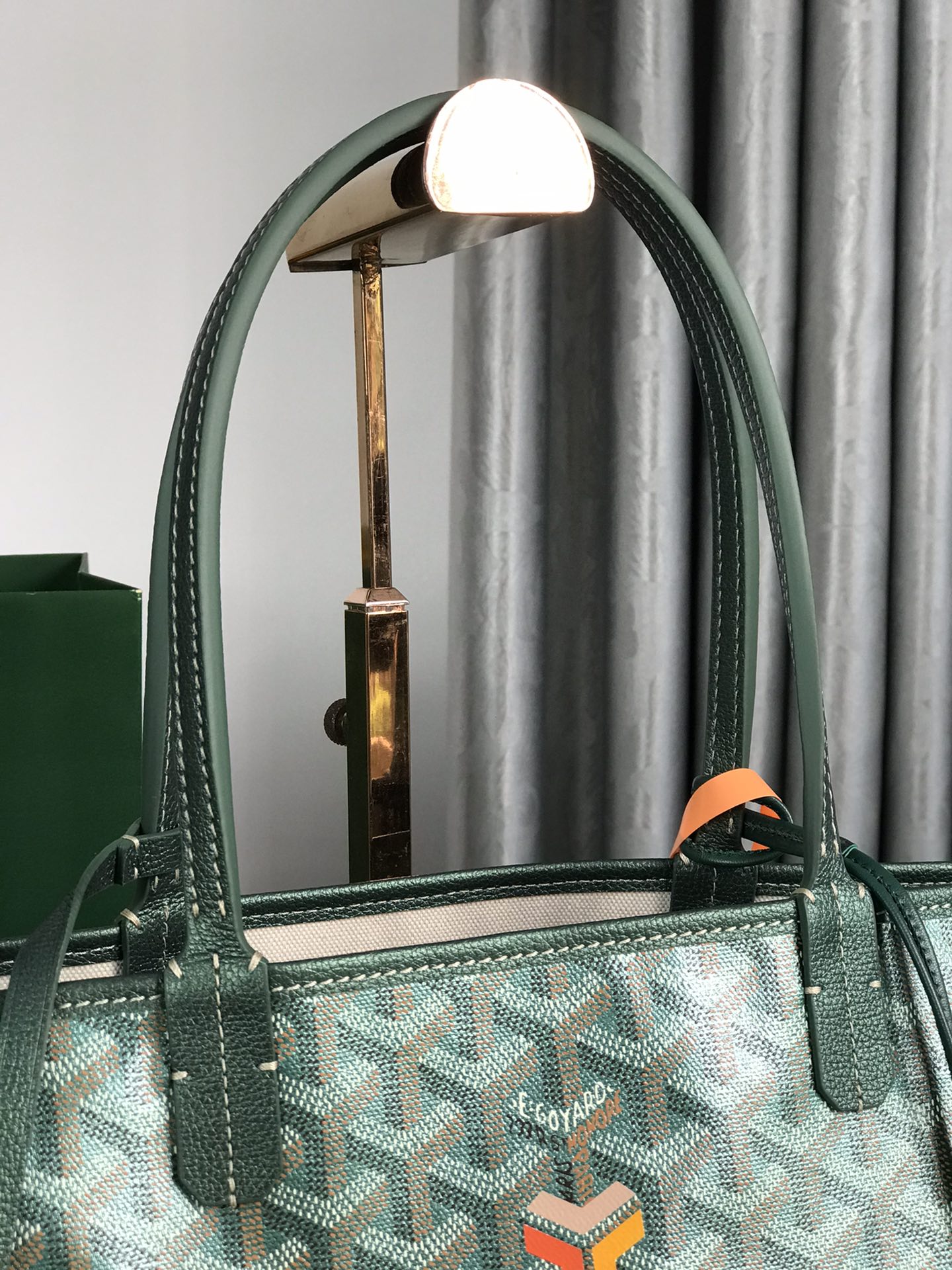 Goyard Women Sac Saint Louis GM in Goyardin bag green