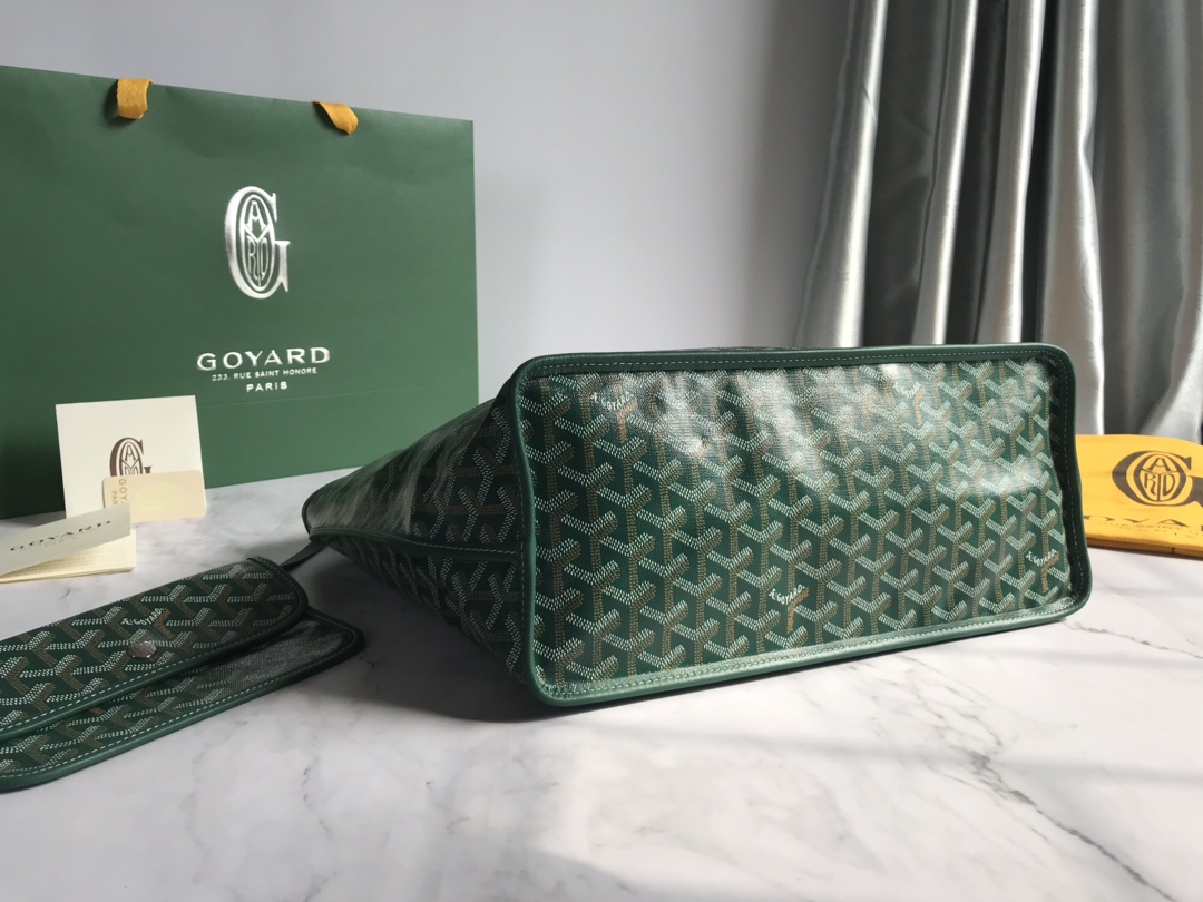 Goyard Womens Saint Louis green PM Dark red Cloth