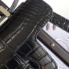 Goyard Matignon Crocodile Pattern Leather Top Handle Bag – Black