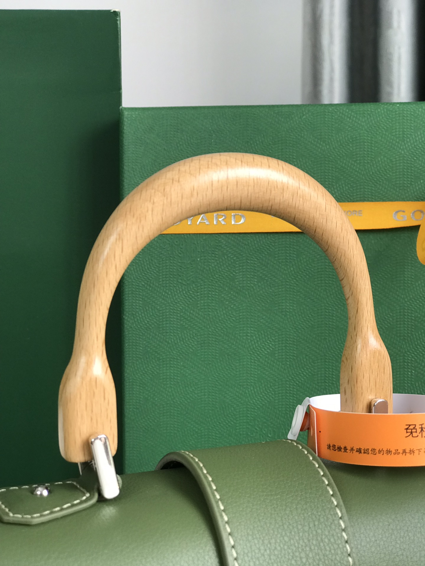 GOYARD Saigon Structure Mini Hand Shoulder Bag green PVC