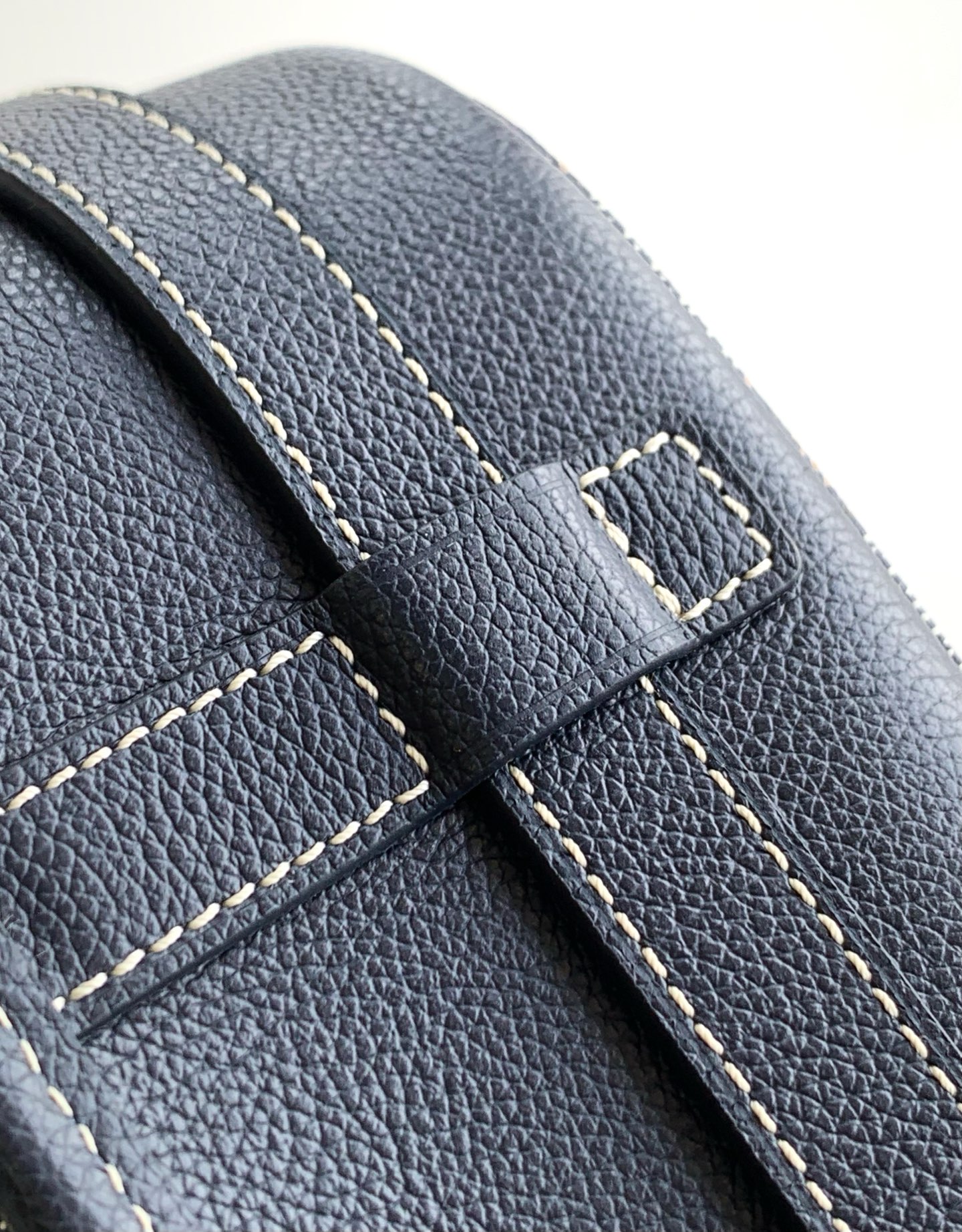 Goyard Navy Blue Goyardine Coated Canvas and Leather