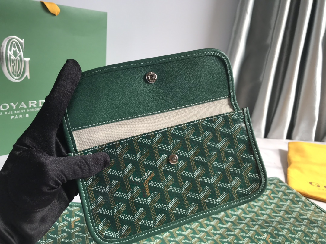 Goyard Womens Saint Louis green PM Dark red Cloth