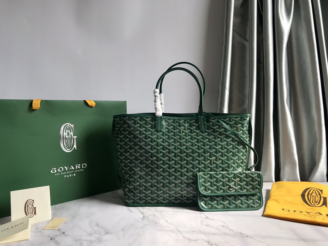Goyard Womens Saint Louis green PM Dark red Cloth