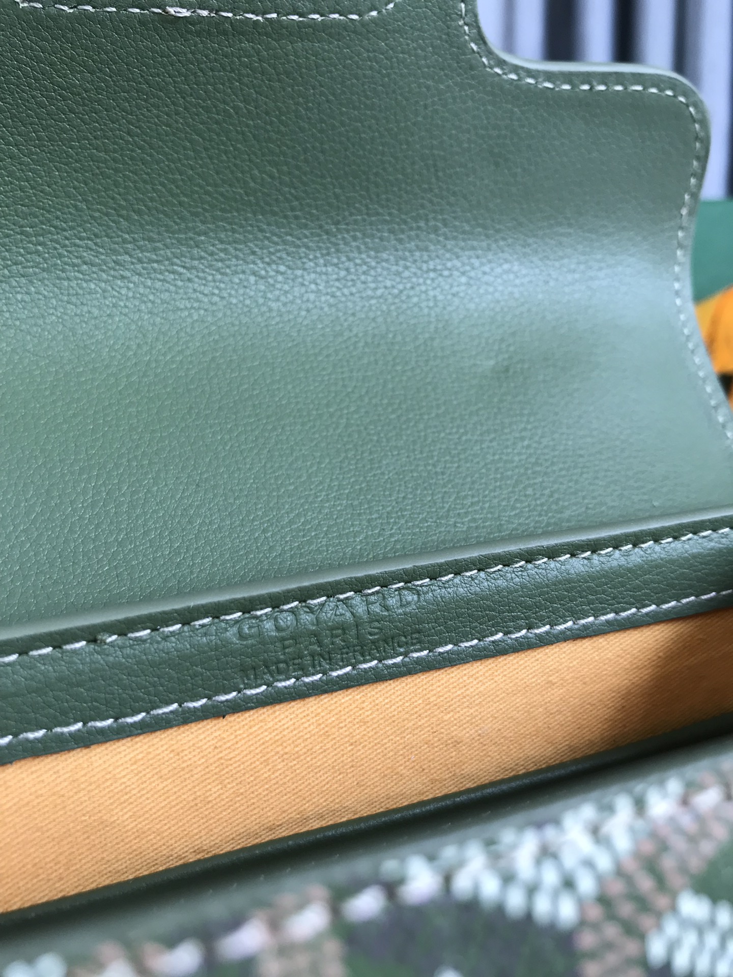 GOYARD Saigon Structure Mini Hand Shoulder Bag green PVC