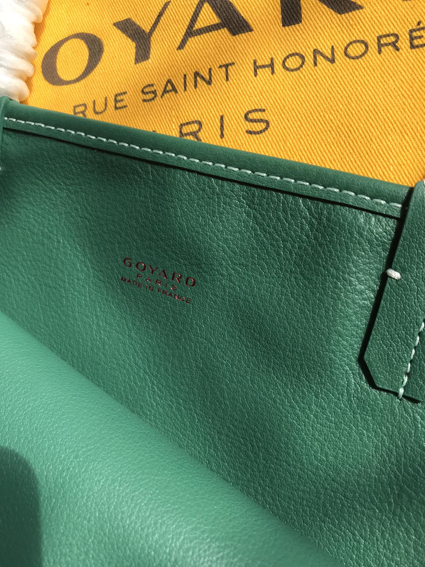 Goyard Womens Saint Louis green PM Dark red Cloth