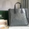 Goyard Sac Voltaire Tote Bag Black Leather Cloth ref.1503675