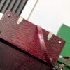 Goyard Matignon Crocodile Pattern Leather Top Handle Bag – red