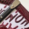 Goyard Matignon Crocodile Pattern Leather Top Handle Bag – red