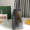Goyard Chien Gris Pet Carrier Tote Coated Canvas bag black