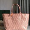 GOYARD Iridescent Goyardine Saint Louis PM Pearly Coral bag pink