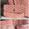GOYARD Iridescent Goyardine Saint Louis PM Pearly Coral bag pink