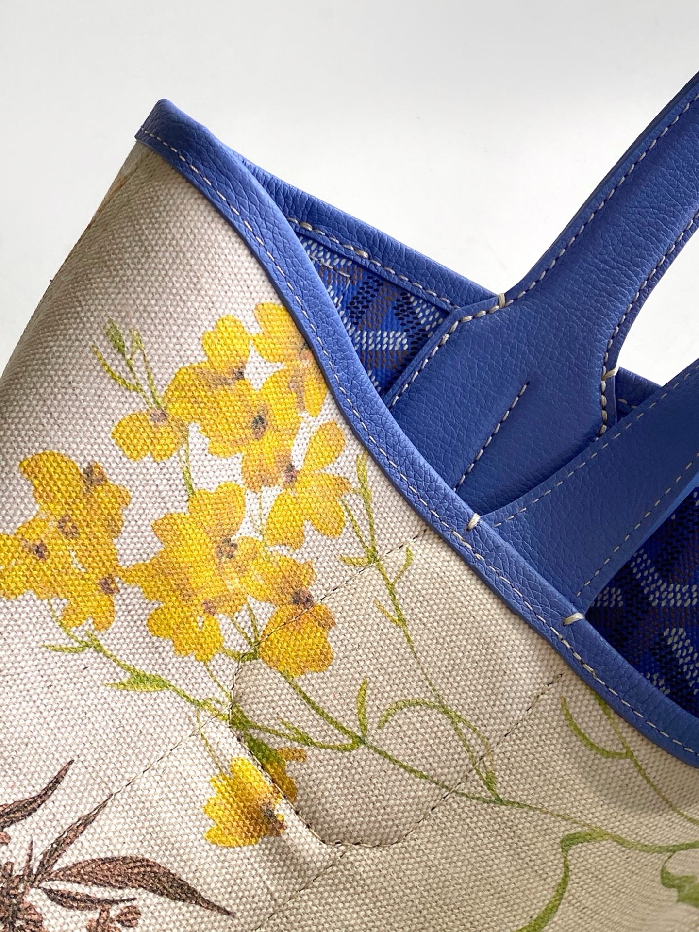 Goyard Goyardine Belharra PM Iris Tote Palladium bag blue