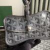 Goyard Chien Gris Pet Carrier Tote Coated Canvas bag black