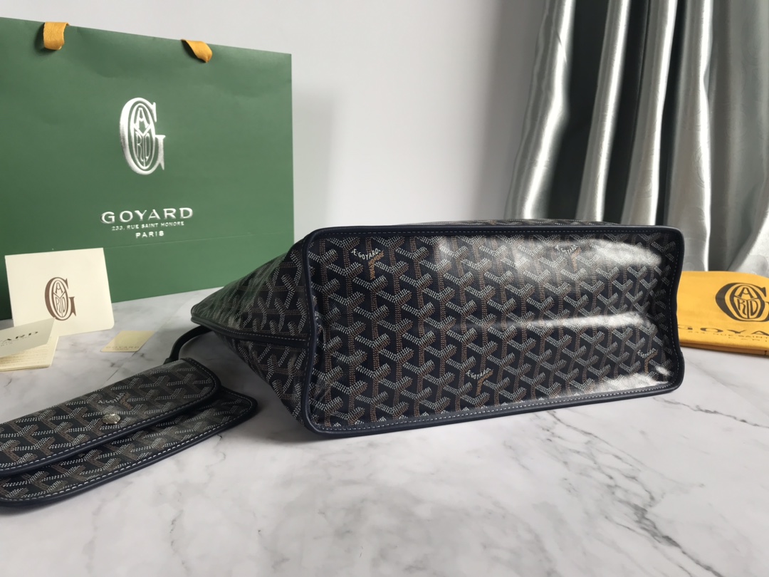 Goyard Womens Saint Louis Black PM Dark red Cloth