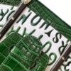 Goyard Matignon Crocodile Pattern Leather Top Handle Bag – green