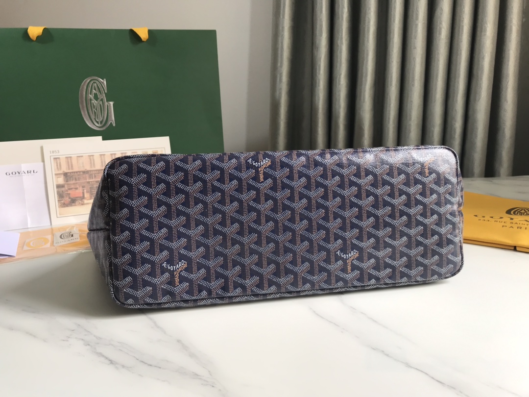 Goyard Chien Gris Pet Carrier Tote Coated Canvas