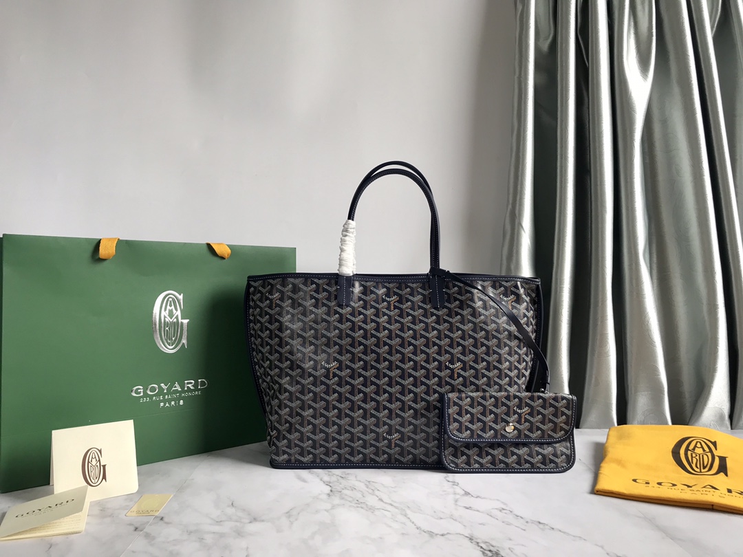 Goyard Womens Saint Louis Black PM Dark red Cloth