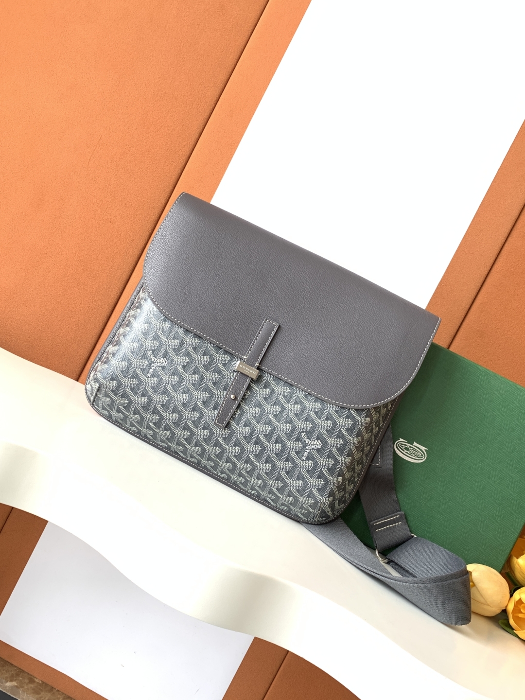 Goyard Coursier Messenger Bag “Grey” | eBay