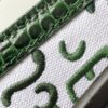 Goyard Matignon Crocodile Pattern Leather Top Handle Bag – green