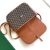 Goyard Black Goyardine Canvas And Tan Chevroches