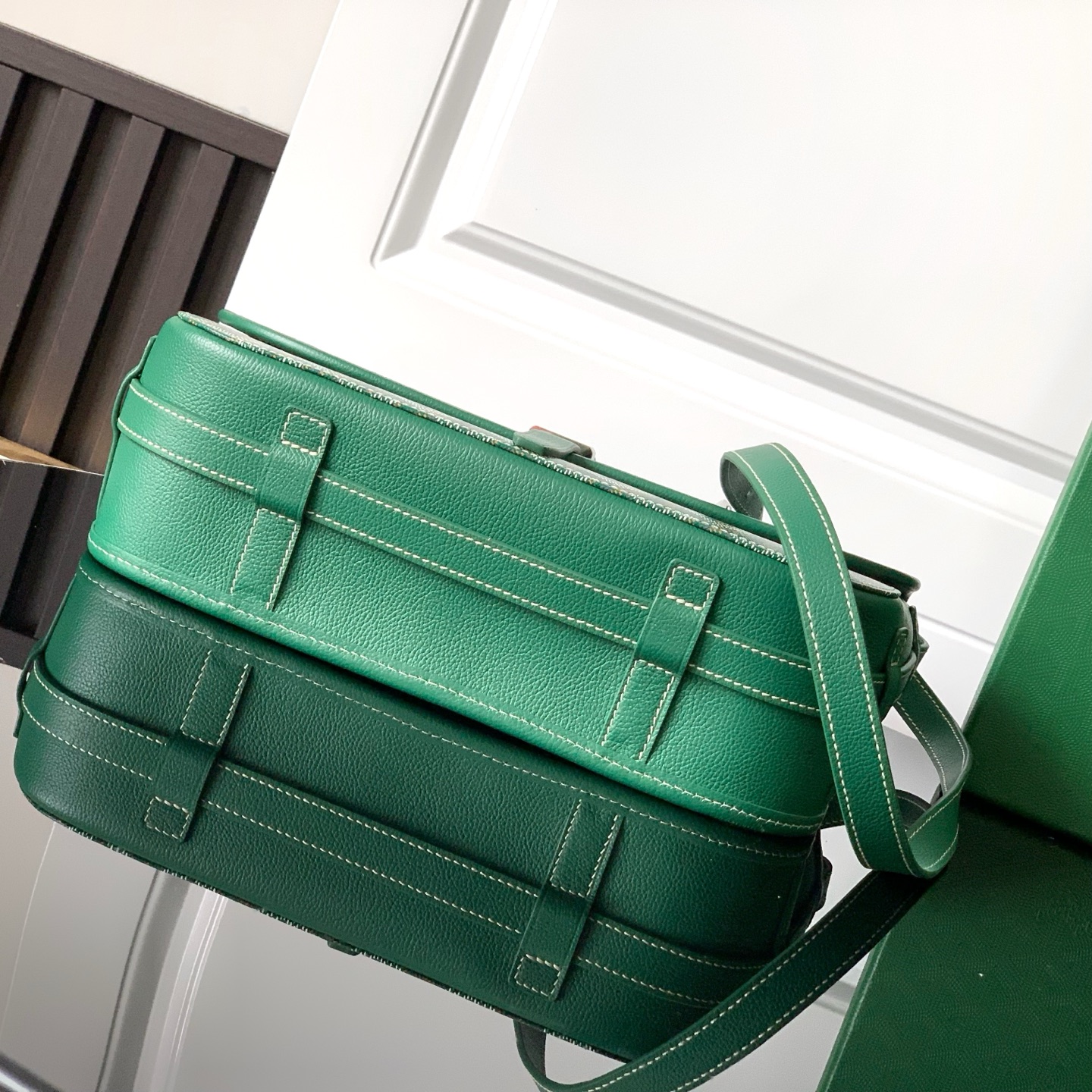 Goyard Belvedere II Messenger Bag Coated Canvas green