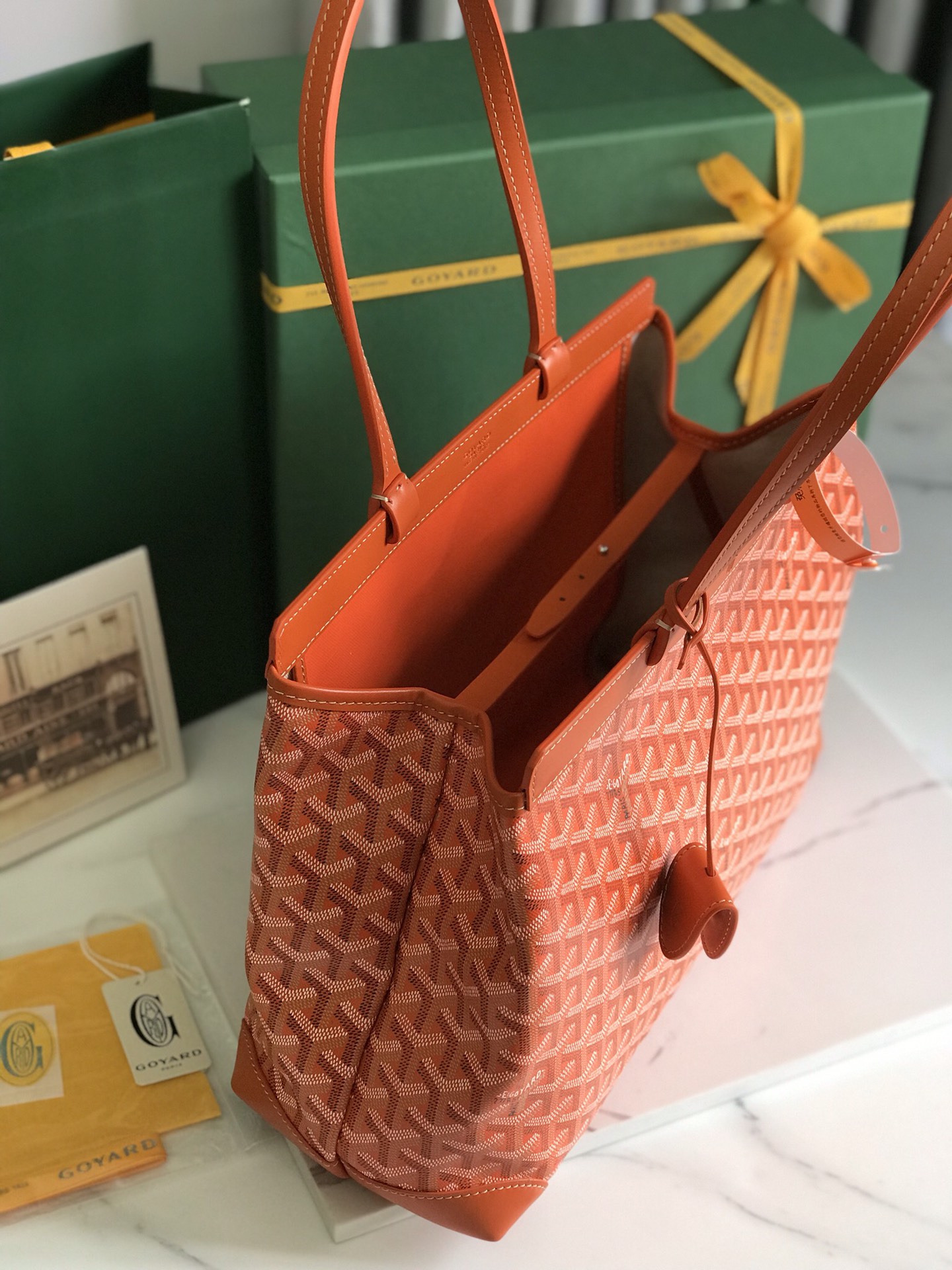 Goyard Bellechase Biaude PM Tote Bag orange