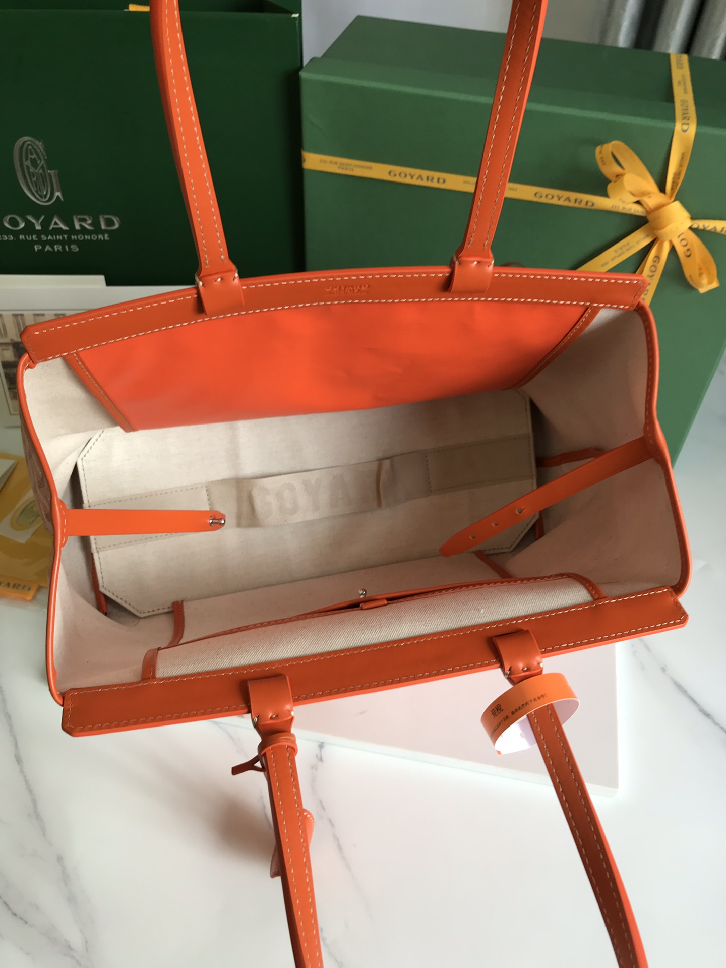 Goyard Bellechase Biaude PM Tote Bag orange