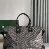 Goyard Boeing 30 Black Coated Canvas and Leather Handbag