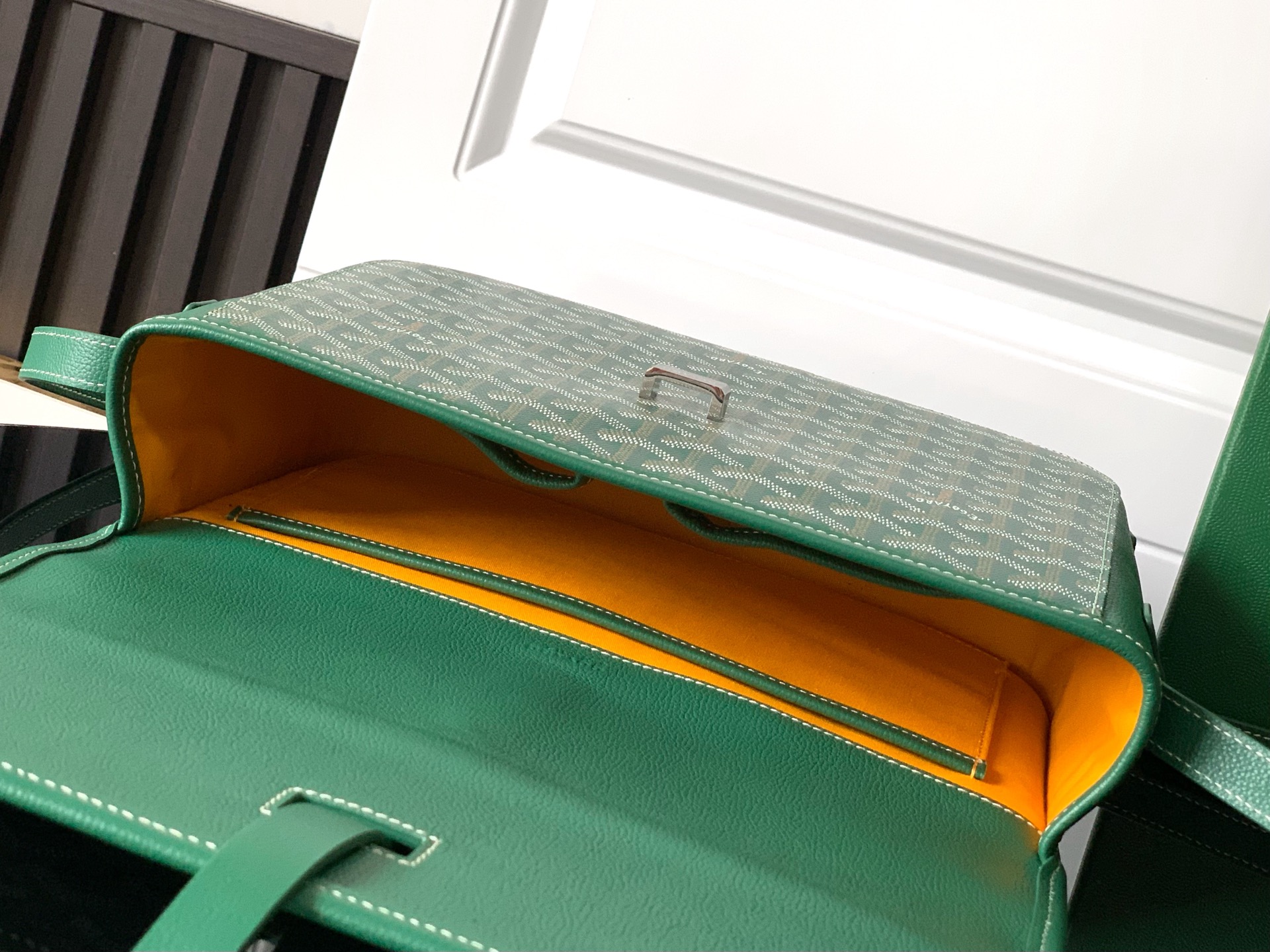 Goyard Belvedere II Messenger Bag Coated Canvas green