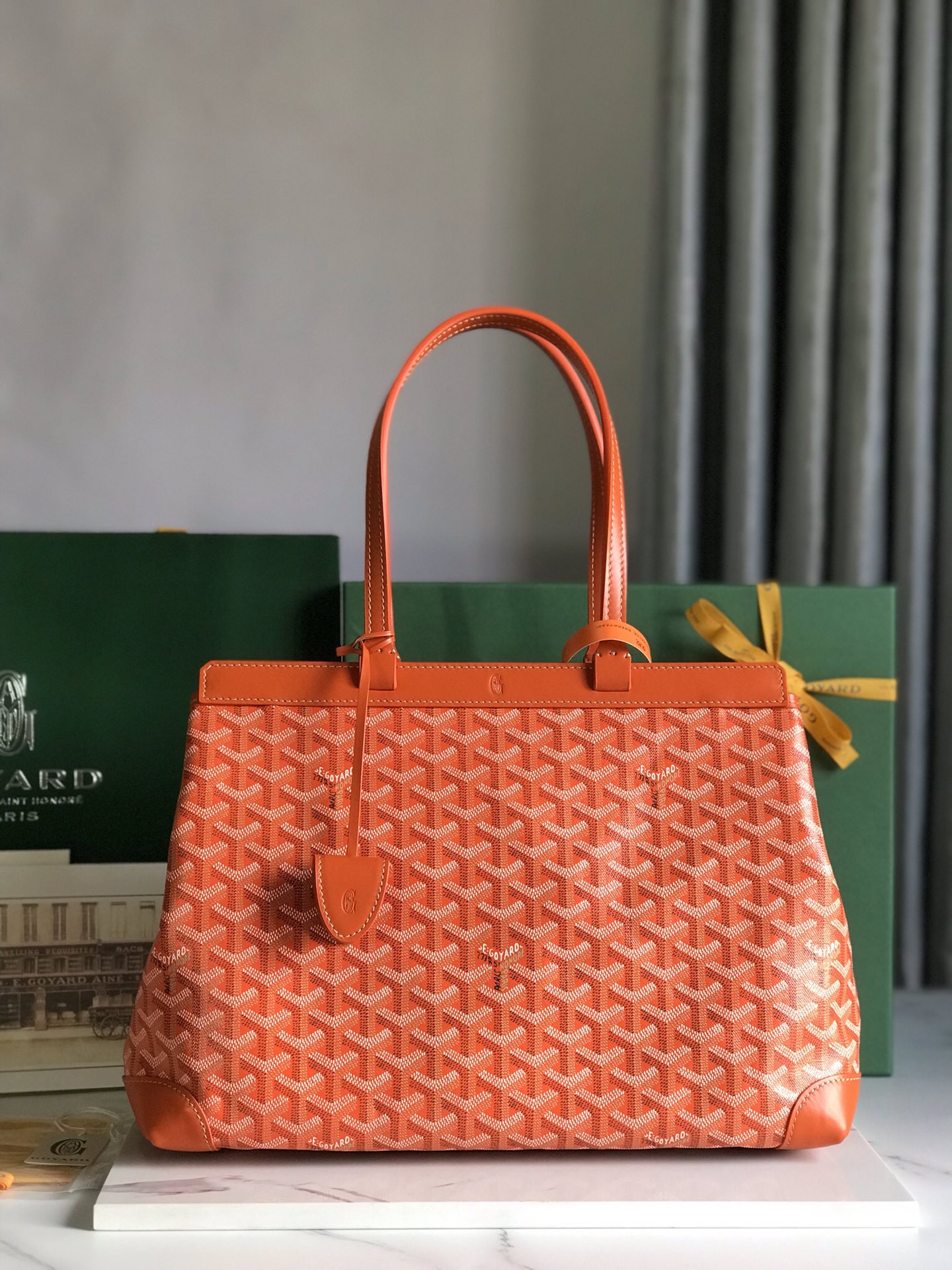 Goyard Bellechase Biaude PM Tote Bag orange