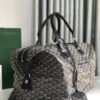 Goyard Boeing 30 Black Coated Canvas and Leather Handbag