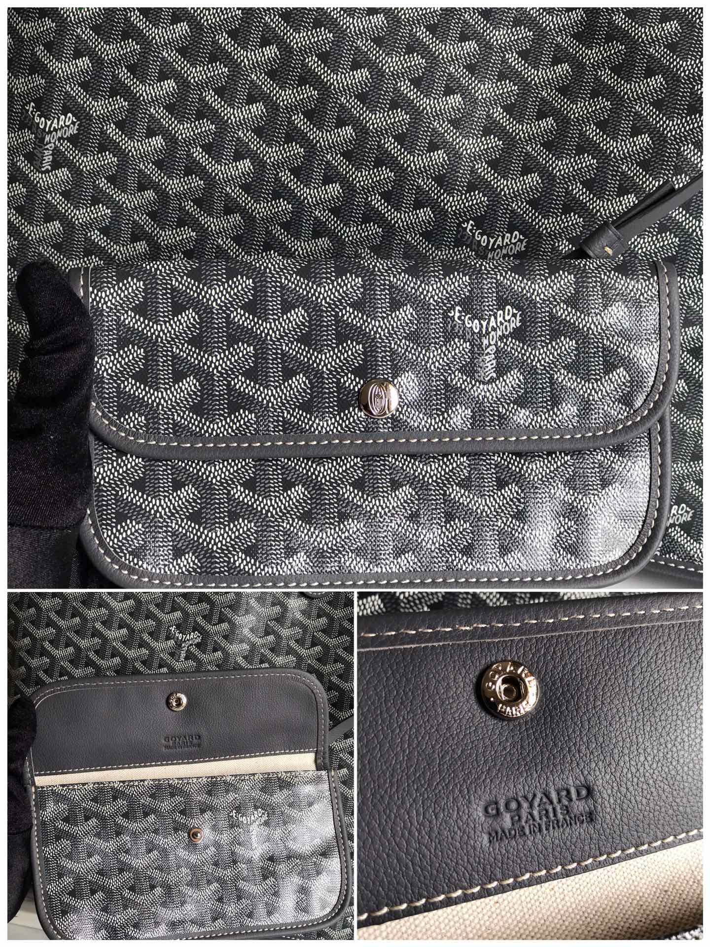 Goyard Womens Saint Louis gray PM Dark red Cloth