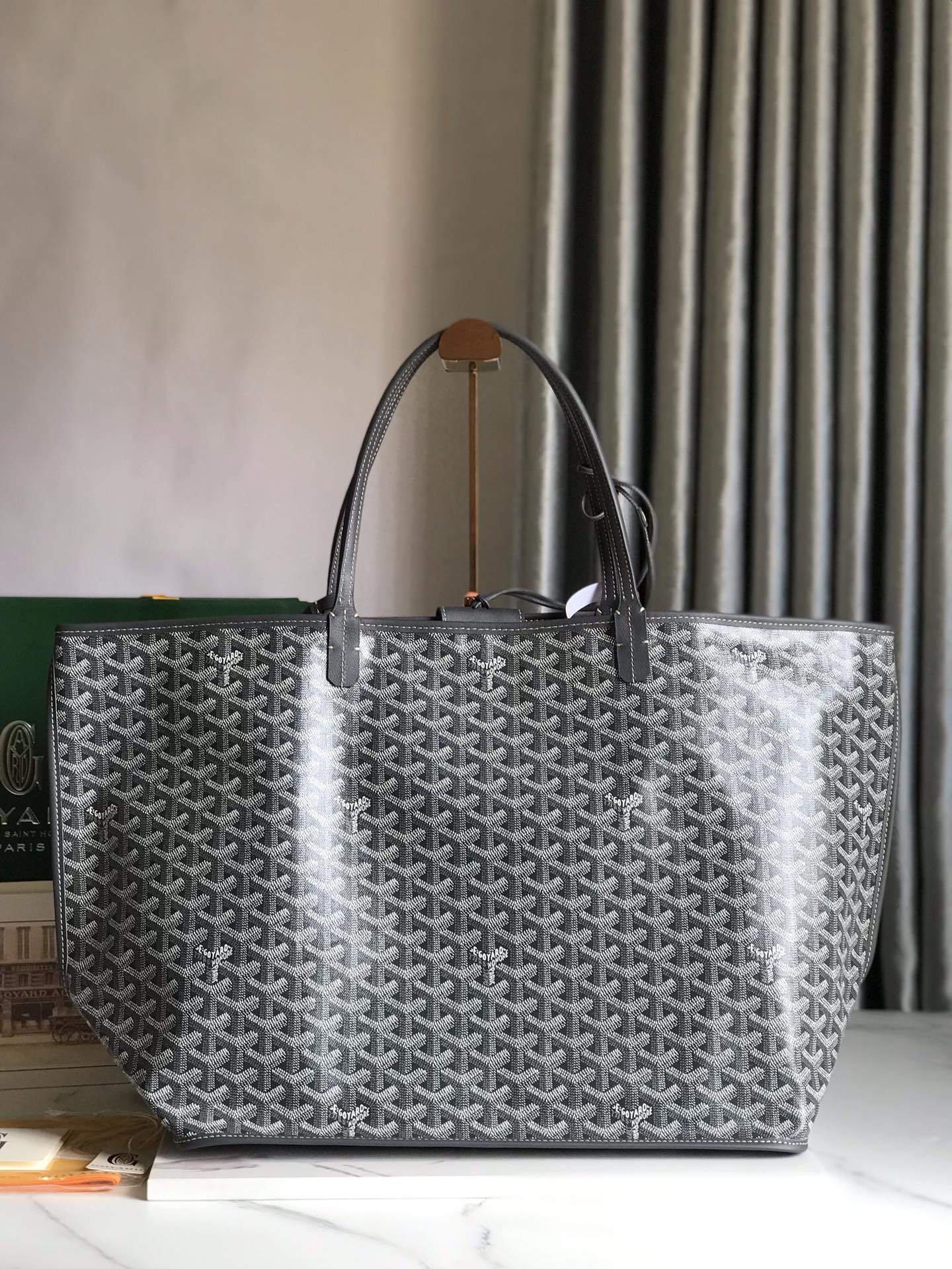 Goyard Womens Saint Louis gray PM Dark red Cloth