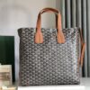 Goyard Black x Brown Chevron Voltair 2WAY tote Leather