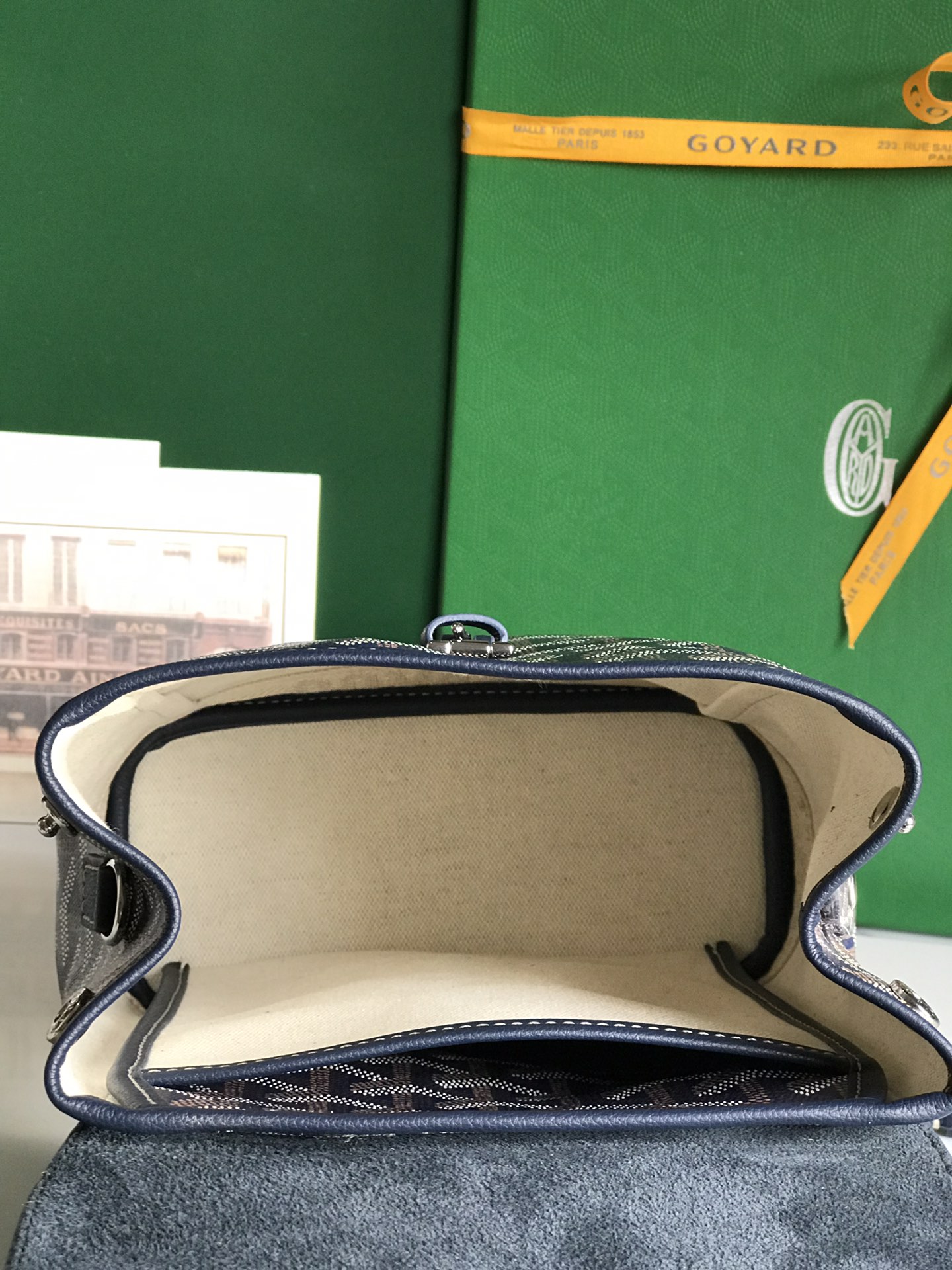 Goyard Alpin Mini Backpack Navy Blue