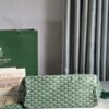 GOYARD Goyardine Saint Louis PM green bulldog logo