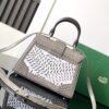 Goyard Matignon Crocodile Pattern Leather Top Handle Bag – gray