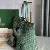 GOYARD Goyardine Saint Louis PM green bulldog logo