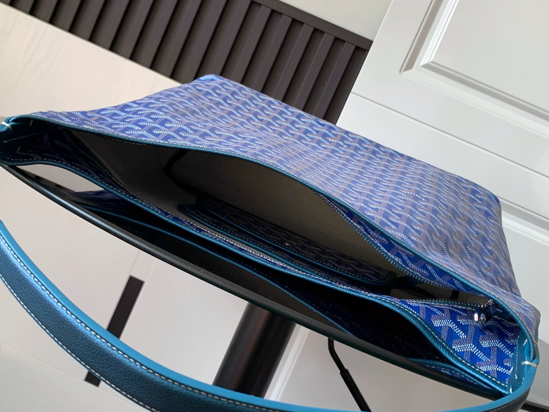 Goyard Goyardine Pearly Blue Boheme PM Hobo Bag ...
