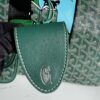 GOYARD Goyardine Saint Louis PM green bulldog logo