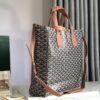 Goyard Black x Brown Chevron Voltair 2WAY tote Leather