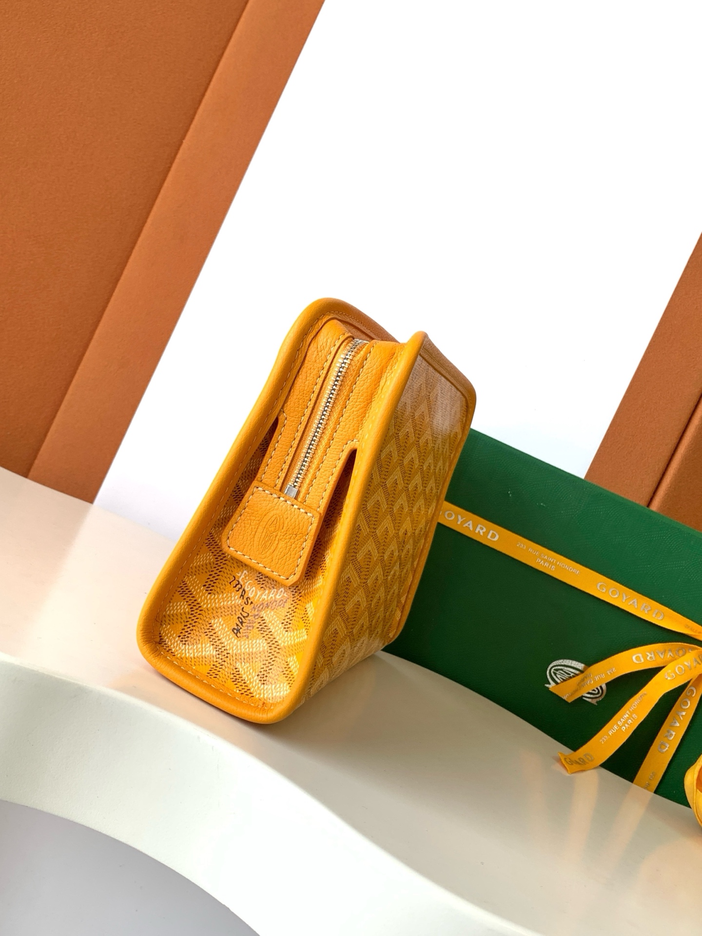 GOYARD Goyardine Jouvence Toiletry Pouch Yellow