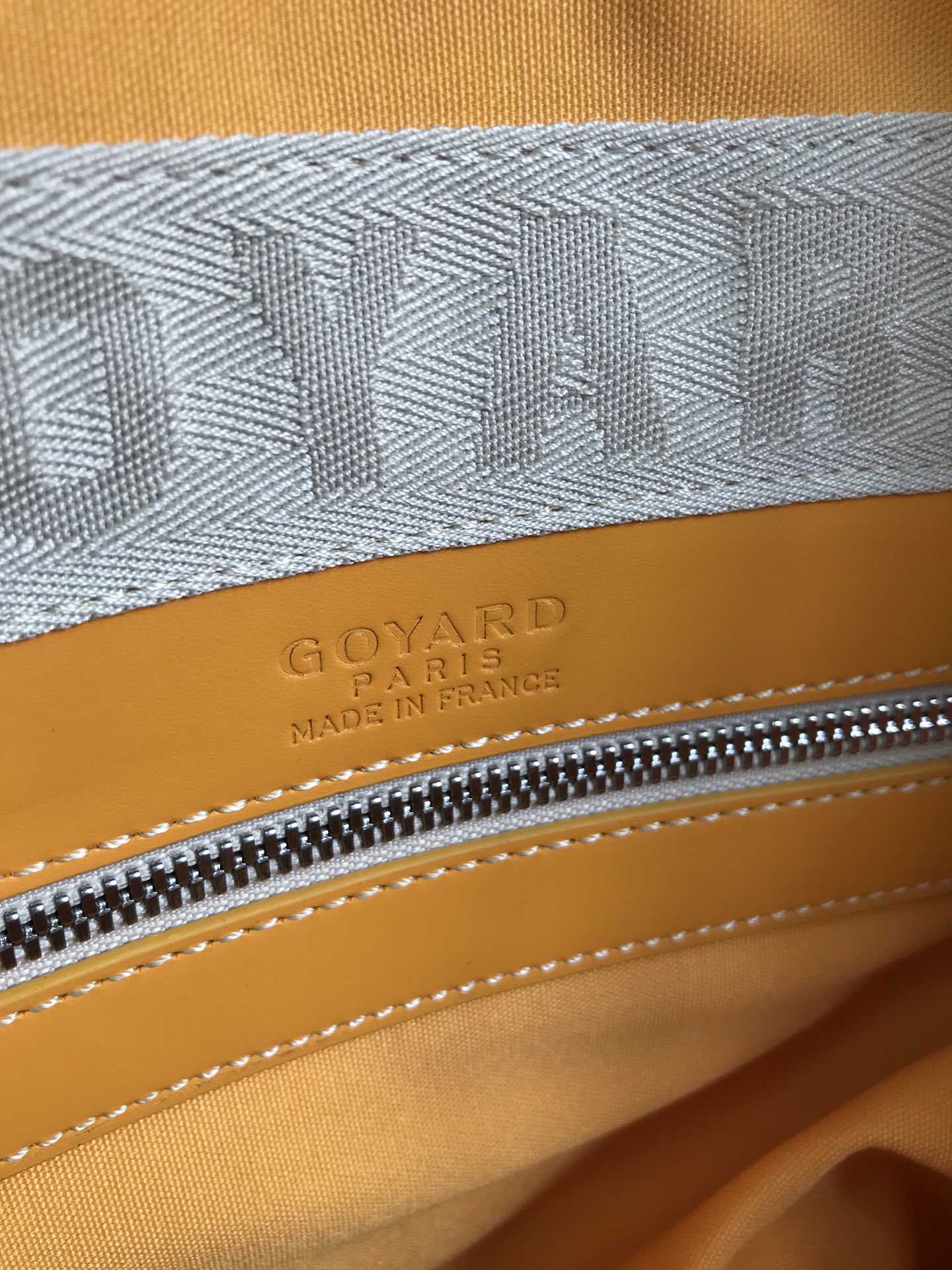 Goyard Yellow Goyardine Coated Canvas and Leather
