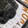 Goyard Matignon Crocodile Pattern Leather Top Handle Bag –black