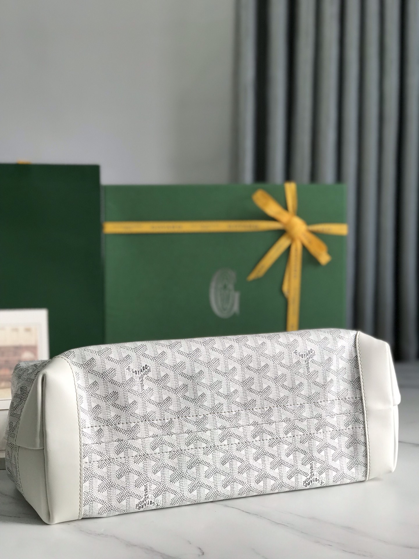 Goyard Bellechase Biaude PM Tote Bag white